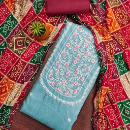 SAINOOR Embroidered Unstitched Dress Material-picture-12