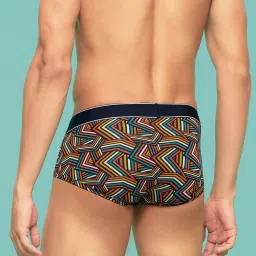 XYXX Multicolor Printed Cotton Briefs - Pack of 3 image 2