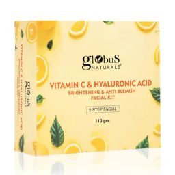 Globus Naturals Vitamin C & Hyaluronic Acid Brightening & Anti Blemish Facial Kit-picture-45