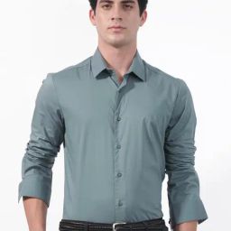 Rare Rabbit Green Cotton Regular Fit Solid Formal Shirt-picture-35
