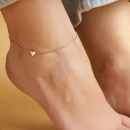 Zavya 92.5 Sterling Silver Heartstrings Anklet for Women-picture-12