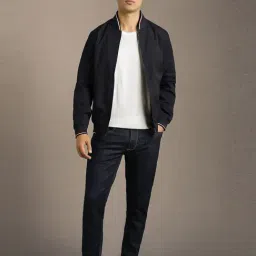 Louis Philippe Navy Regular Fit Jeans image 5