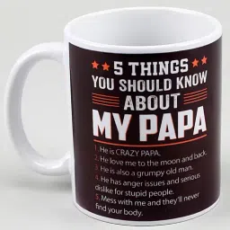 FNP Multicolor Ceramic Fathers Day Special Mug (325 ml) image 4