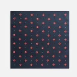 Van Heusen Navy Printed Pocket Square image 3