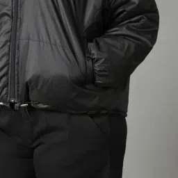 Bewakoof Black Quilted Relaxed Fit Jacket image 5