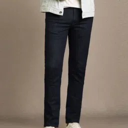 Louis Philippe Navy Slim Fit Jeans-image-49