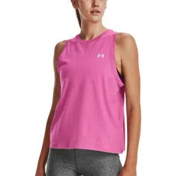 UNDER ARMOUR Pink Cotton Sports Tank Top-image-1