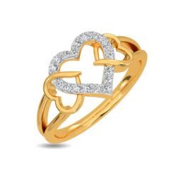 Kisna Diamond & Gold Jewellery Irene 14k (585) Diamond & Gold Ring For Women-picture-13