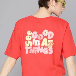 Levis Typography Printed Drop-Shoulder Sleeves Pure Cotton Relaxed Fit T-shirt-image-24