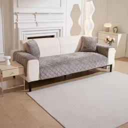 HOMETHREADS Grey & Grey Sofa Cover image 5