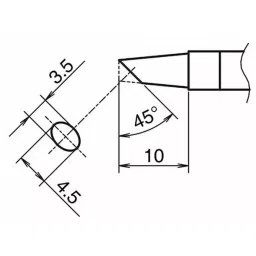 Hakko Soldering Tip Replacement T39 Series BC Type, T39-BC3545 image 3
