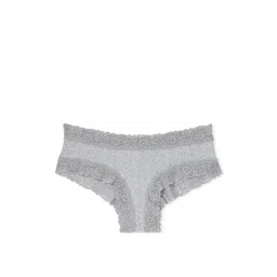 victoria's secret intimates Victoria's Secret PINK Wink Lace-Trim Cheeky Panty Grey image 3