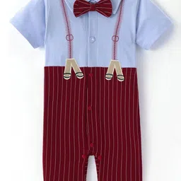 Mark & Mia Infant Boys Shirt Collar Rompers-picture-25