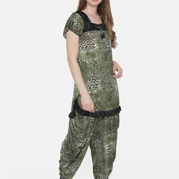 PHALIN Women Satin Night suits image 2