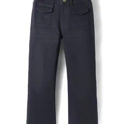 Pine Kids Woven Full Length Washed Denim Jeans - Black-picture-29