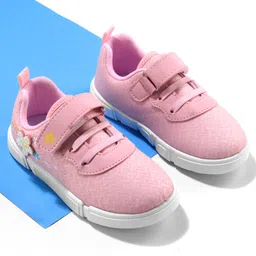 Cute Walk by Babyhug Sneaker Shoes with Velcro Closure - Pink-picture-15