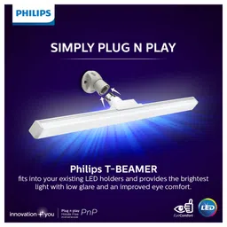 PHILIPS Lighting Compact 2ft 20-watt LED T-Beamer | Stellar Bright B22 LED Bulb for Home | Cool Day Light, Pack of 1 image 3