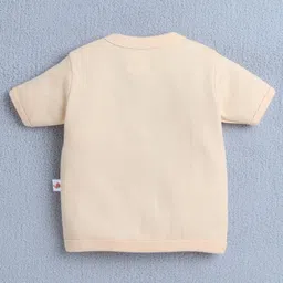 BUMZEE Cotton Pack Of 4 Half Sleeves Cute Baby Animals Printed Jhablas - Pink & Lavender image 4