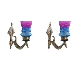 SOMIL Gold Glass Cylinder Printed Wall Lamps-picture-35