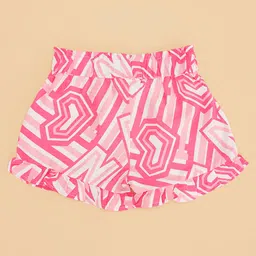 Pantaloons Junior Alphabets Printed Shorts - Pink image 5