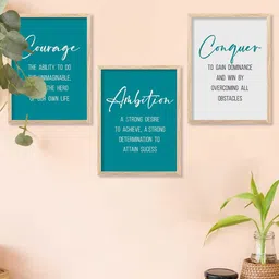 walllane Motivational Wall Art With Frame Home Decor Wall Painting For Living Room Office Bedroom-picture-37