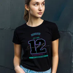 DressBerry Women Printed Extended Sleeves Bio Finish Pockets Slim Fit T-shirt-picture-22