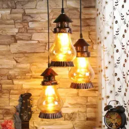 DecorativeRay Transparent Hanging Light - Set of 1 image 2