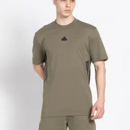 adidas Olive Loose Fit Future Icons Sports T-Shirt-picture-33