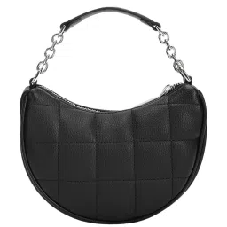 CALVIN KLEIN Black SQUARE Quilted Hobo Bag image 2