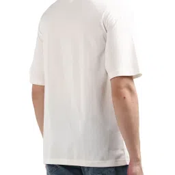 Tommy Hilfiger Off White Regular Fit Printed T-Shirt image 2