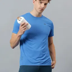 Dida Blue Polyester Regular Fit T-Shirt-image-35
