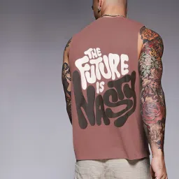 Rigo Mauve Blended Printed Vest image 2