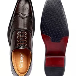 Bxxy Men Round Toe Lace-Ups Formal Brogues image 2