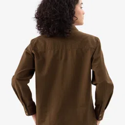 The Souled Store Brown Regular Fit Shirt image 2