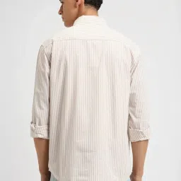 Forever 21 Beige Regular Fit Striped Shirt image 2