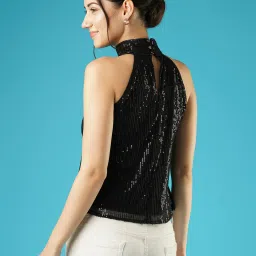 Globus Black Embellished Top image 2