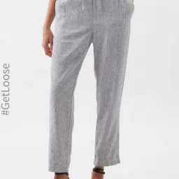 GAP Grey Straight Fit Pants image 3