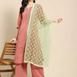 Saadgi Green Embroidered Dupatta-image-39