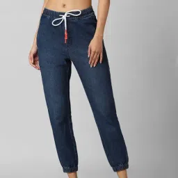 Only Blue Cotton High Rise Jeans-image-69