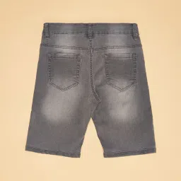 Pantaloons Junior Dark Grey Printed Regular Fit Shorts image 2