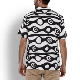 celio Celio* Black  Regular Fit Printed Shirts image 2