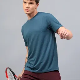 Dida Blue Polyester Regular Fit T-Shirt-image-15