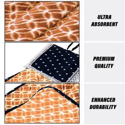 Kuber Industries 2-Pcs Yellow & White Zig Zag Washbasin Hanging Kitchen Towel With Ties image 2