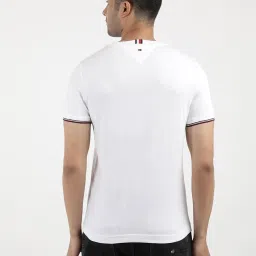 Tommy Hilfiger White Cotton Slim Fit T-Shirt image 2