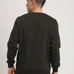 Turtle Olive Relaxed Fit Printed Sweatshirt image 2