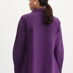 FEMMELLA Purple Relaxed Fit Solid Tunic image 2