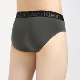 CALVIN KLEIN Grey Grey Mid Rise Briefs image 2