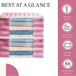 AMAK INC Pink Fabric Multi-Utility Wardrobe Organisers image 3