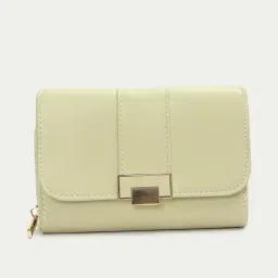 Ginger by Lifestyle Green Solid Wallet For women-image-9