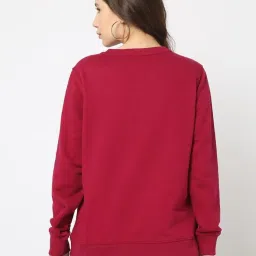 GAP Maroon Cotton Embroidered Long Sleeves Sweatshirt image 2